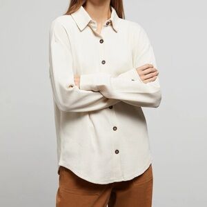 Button Down Waffle Shirt